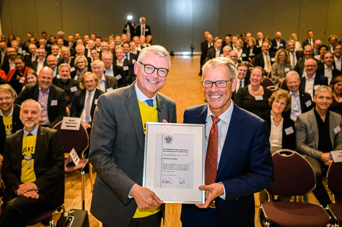 Hermann Schüller erhält Oldenburger Wirtschaftspreis 2019