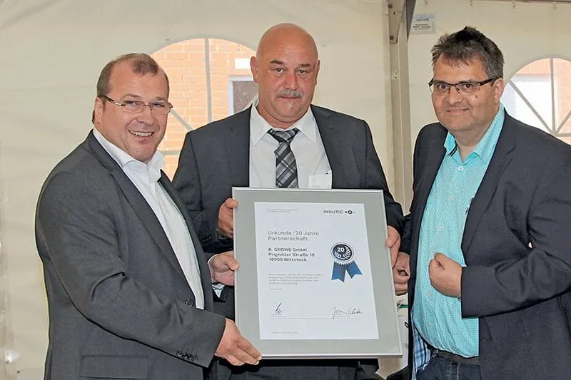 Doppelter Grund zur Freude  beim Partner Growe