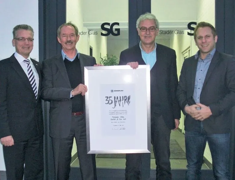 Stader Glas und Kömmerling sind seit 35 Jahren Partner
