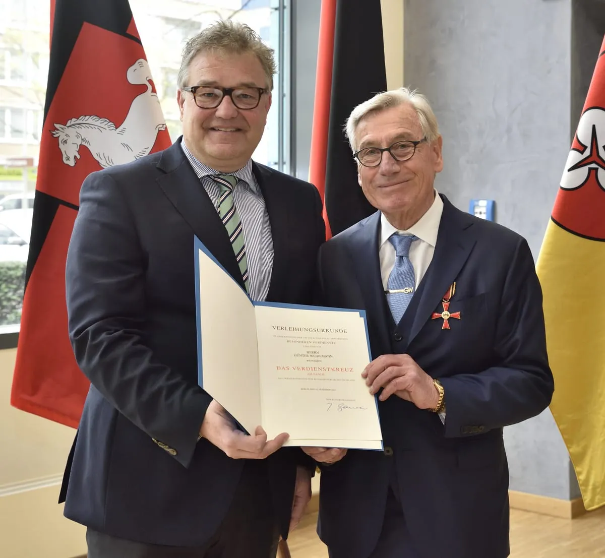 Günter Weidemann erhält Bundesverdienstkreuz
