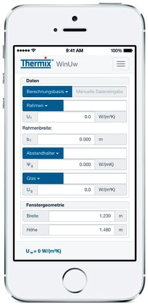 2 U w -Rechner als App