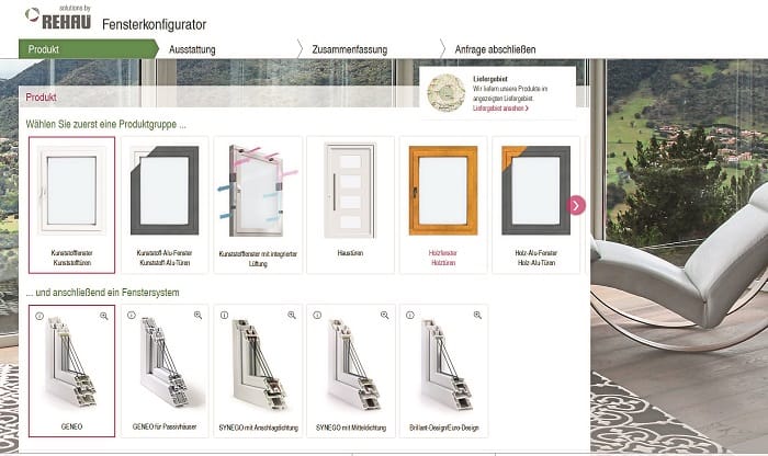 Fensterkonfigurator für die Kundenbindung