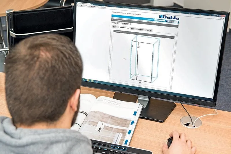 Duschenkonfigurator spart Ihnen zwei Stunden Arbeit