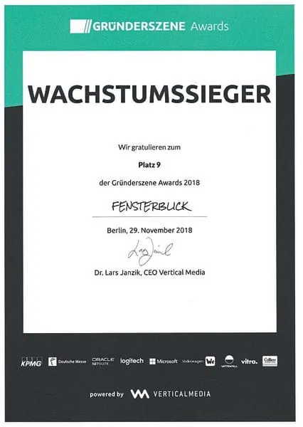 Unter den zehn Besten des Gründerszene-Awards