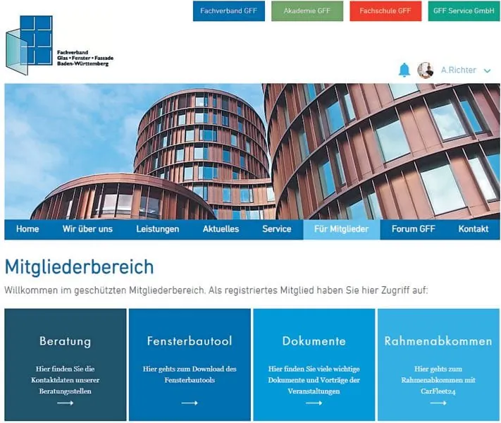 GFF BW erstellt Ihre neue Webseite
