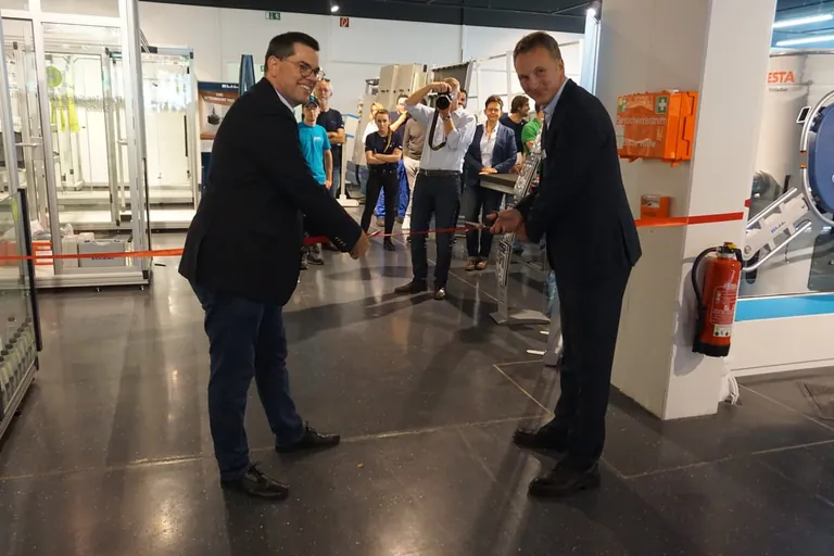 Bohle-Vorstand Arne Klöfkorn (li.) und Dr. Thorsten Böllinghaus