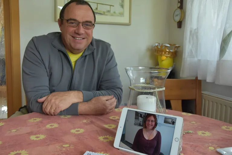 J&uuml;rgen Sieber im GFF-Skypegespr&auml;ch