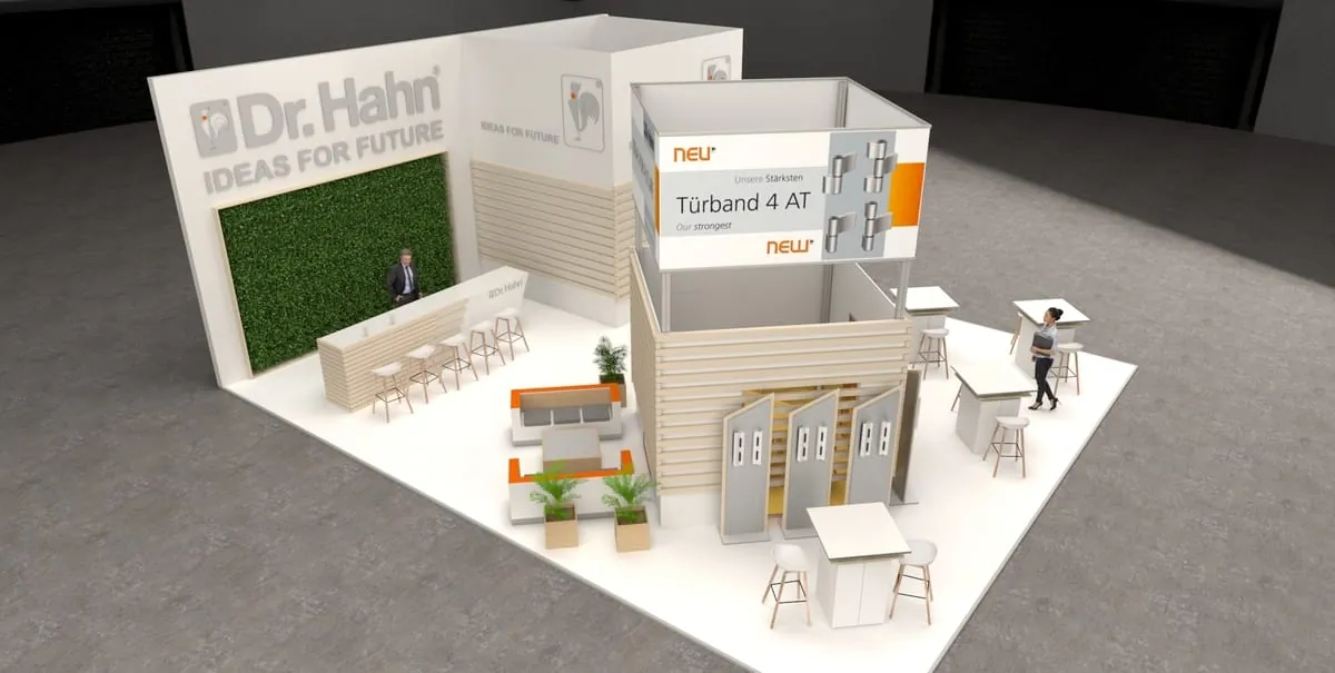 Dr. Hahn lädt zum Fensterbau-Messestand ein