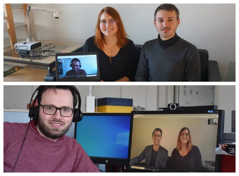 Im SSkypegespräch mit Eiermann und Richter vom GFF BW