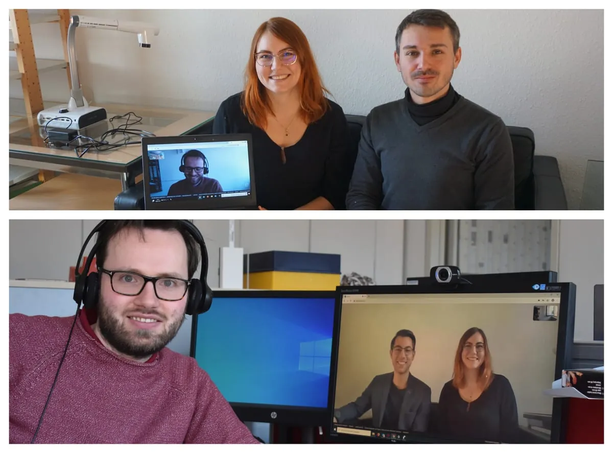 Skypen mit Eiermann und Richter