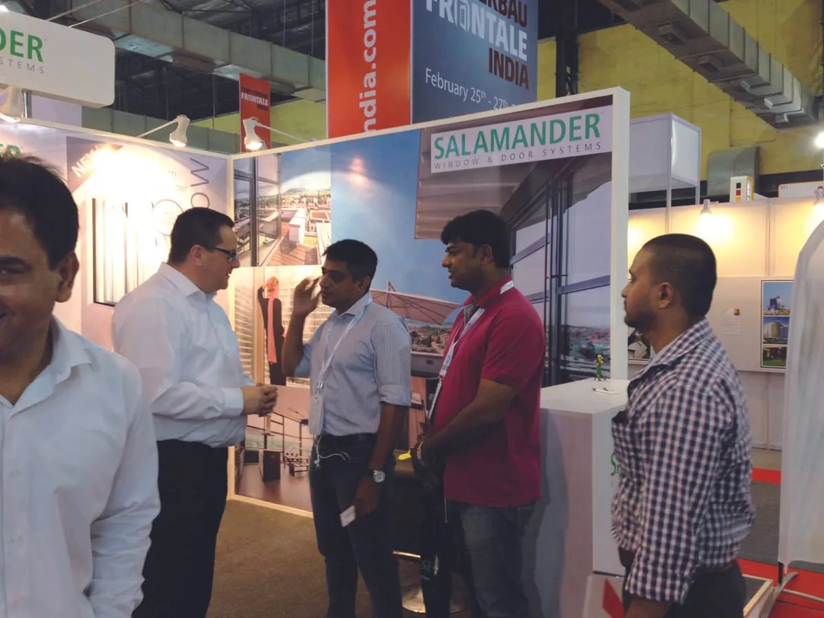 Salamander stellte auf der FENSTERBAU India aus