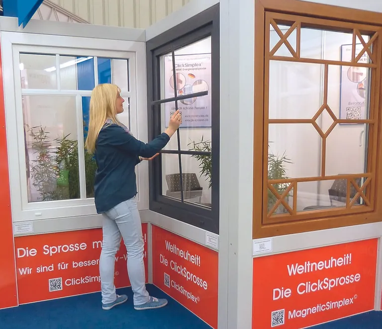 Klicken Sie Fenstersprossen in vier Schritten