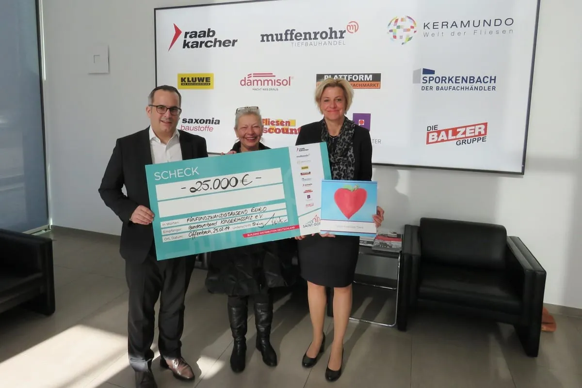 Saint-Gobain spendet an Bundesverband Kinderhospiz