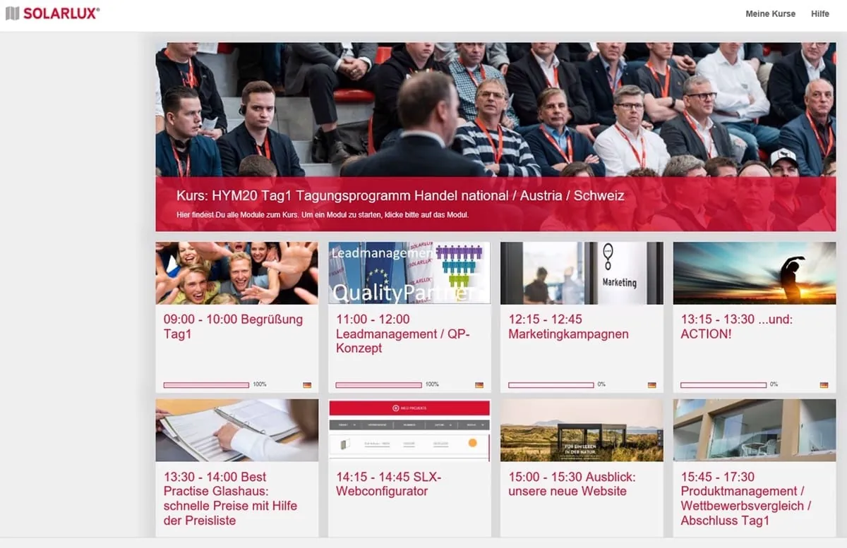 Premiere: Solarlux vernetzt 130 Teilnehmer