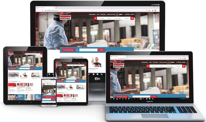 Soudal mit neuem globalem Webauftritt