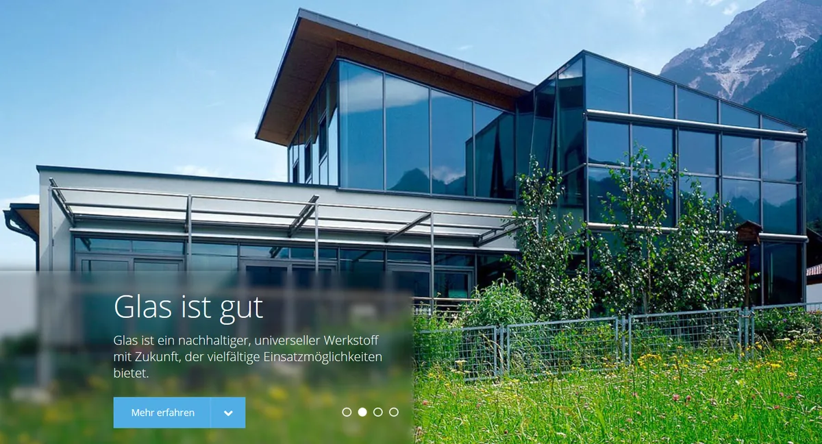 Glas ist gut: Endverbraucher-Website ist online
