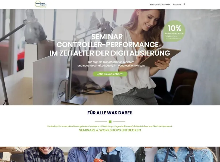 Seminare und Workshops für Chefs im Handwerk