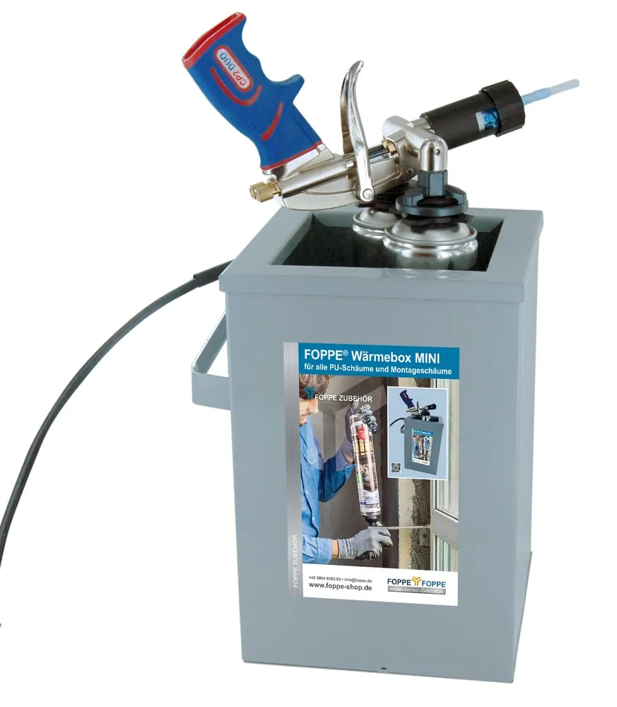 Kleben und Ausschäumen in der kalten Jahreszeit