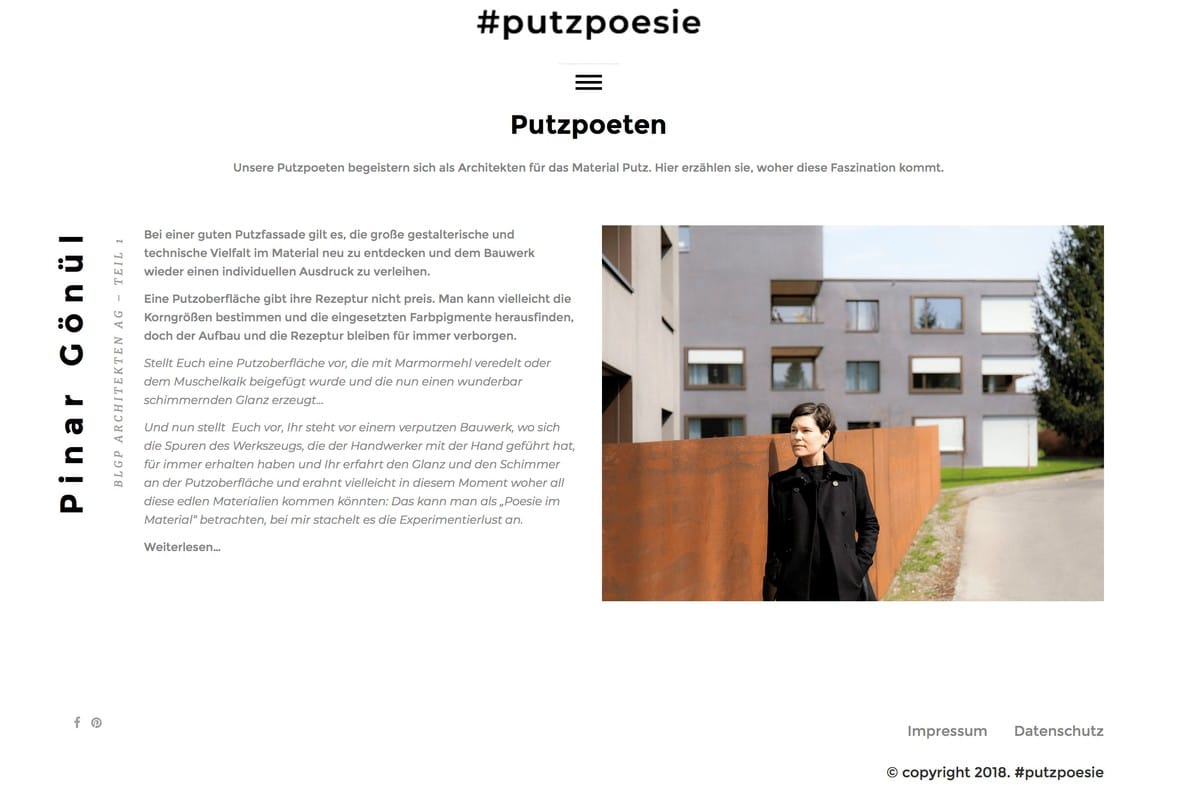 Wenn aus Putz Poesie wird