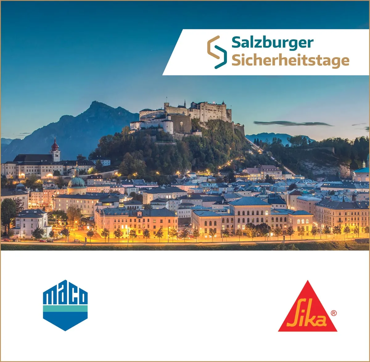 Salzburger Sicherheitstage: Maco und Sika laden ein