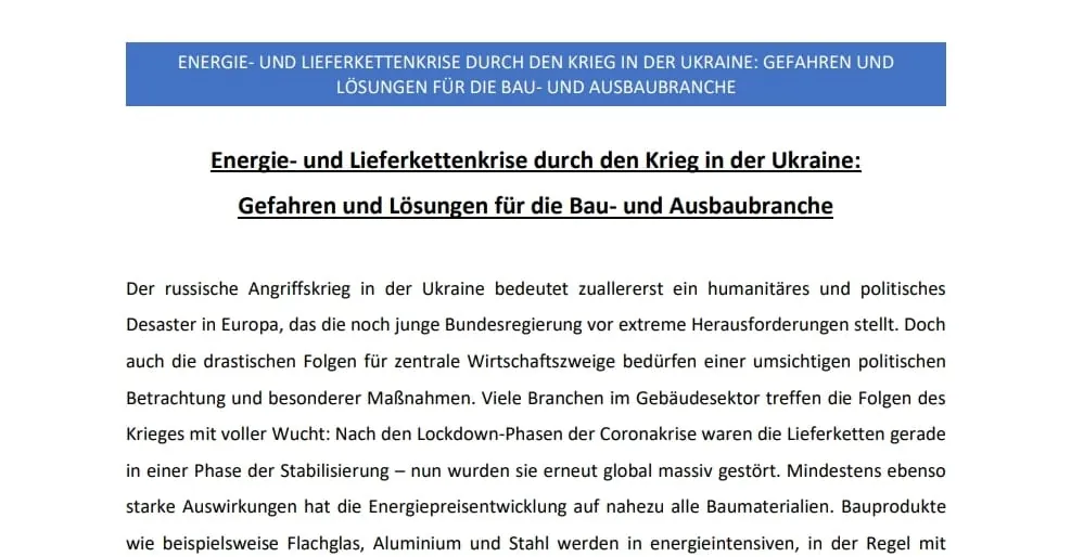 Lösungen für die Energie- und Lieferkettenkrise