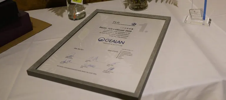 Gealan Oscar FLG Urkunde