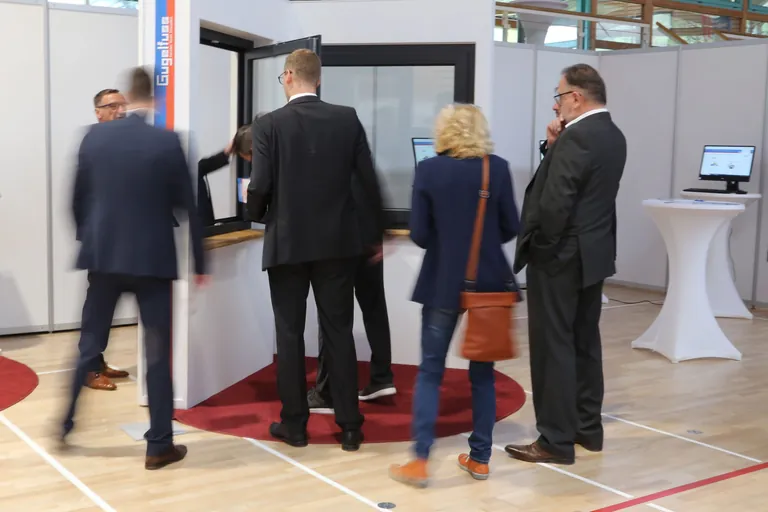 Gugelfuss pr&auml;sentierte in der Ausstellung die Fensterl&ouml;sungen der Zukunft. 