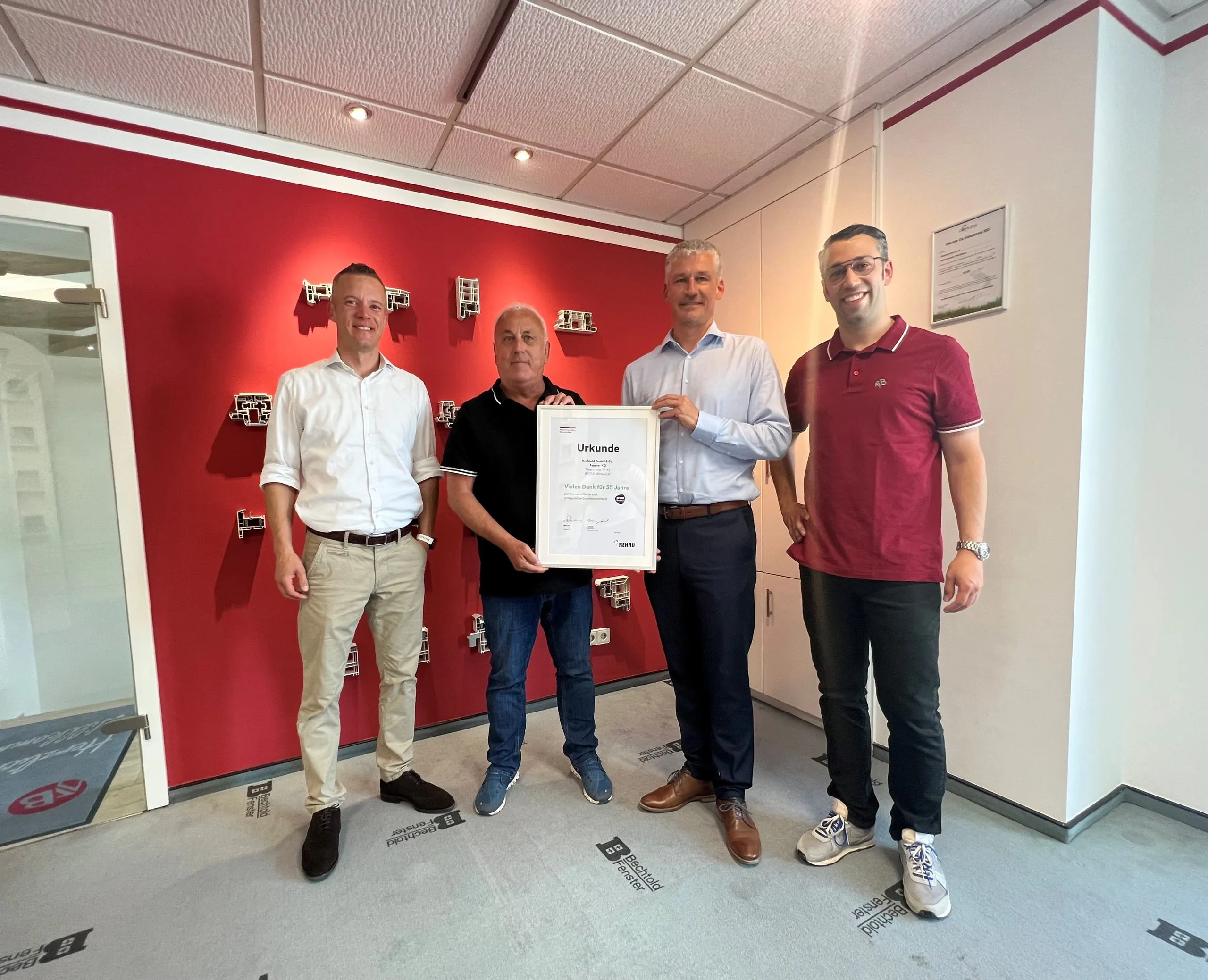 Rehau und Bechtold feiern 55 Jahre Zusammenarbeit