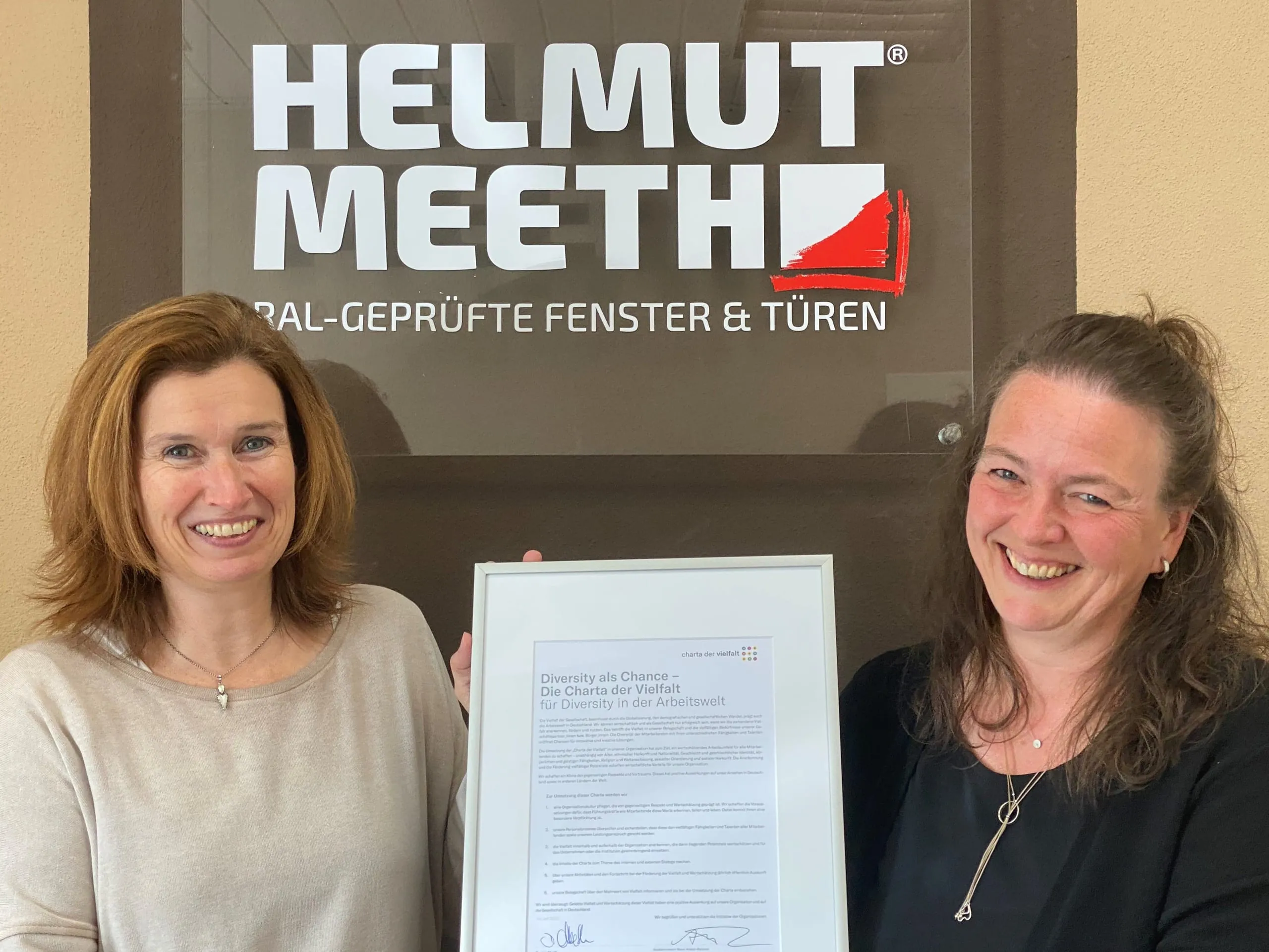 Helmut Meeth unterzeichnet Charta der Vielfalt