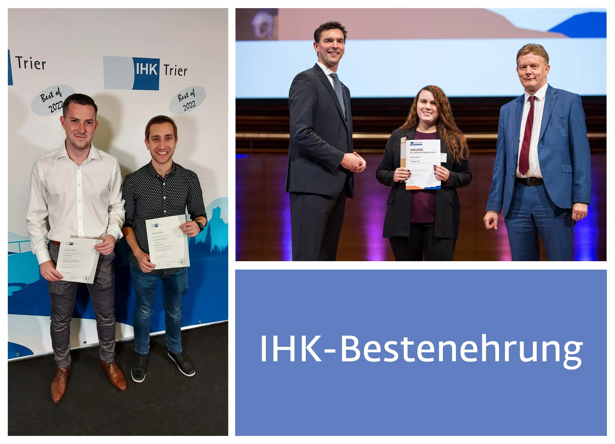 Siegenia: Drei Azubis für Bestnoten geehrt