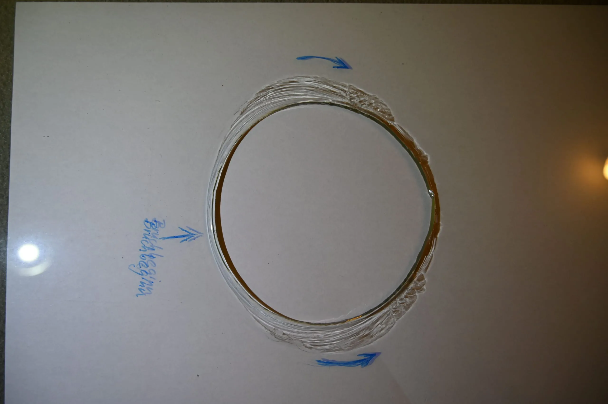 Das Unikum unter den Glasbrüchen: Kreisbruch