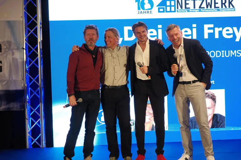 Rafael Fuchsgruber, Andy Holzer, Marc Gasser, Oliver Frey (v.li.)