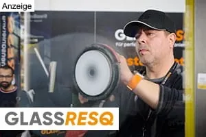 Glaskratzer schnell & einfach entfernen | GLASSRESQ auf der BAU 2023