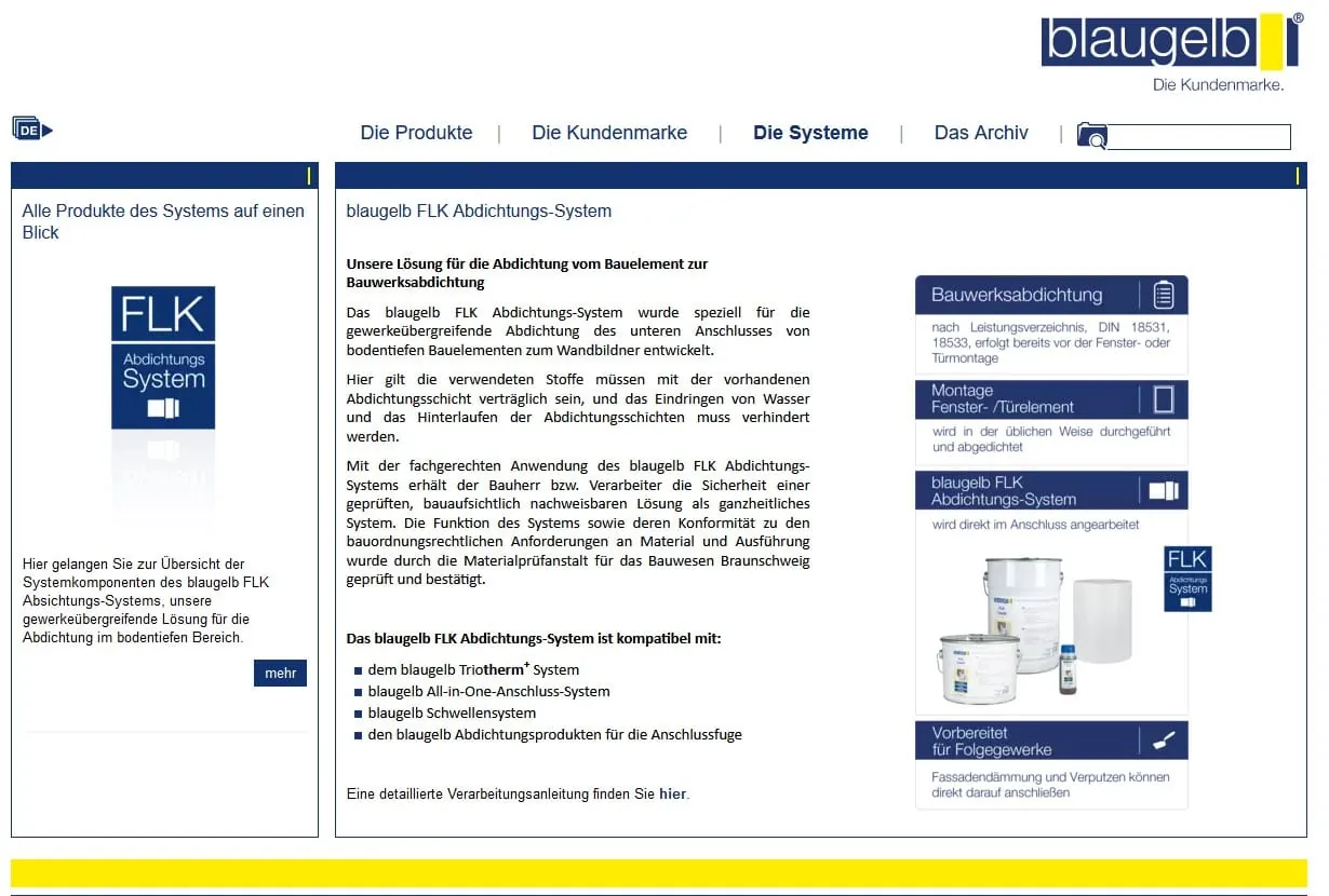 Meesenburg: Lösung für die sichere Abdichtung im bodentiefen Bereich