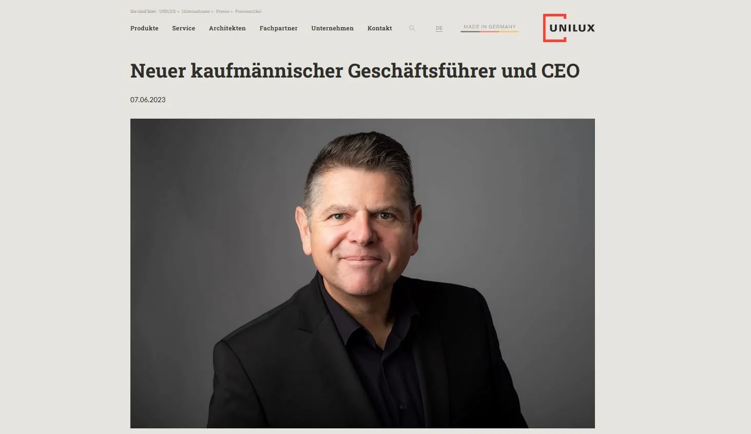 Unilux: Beining folgt auf Eltz