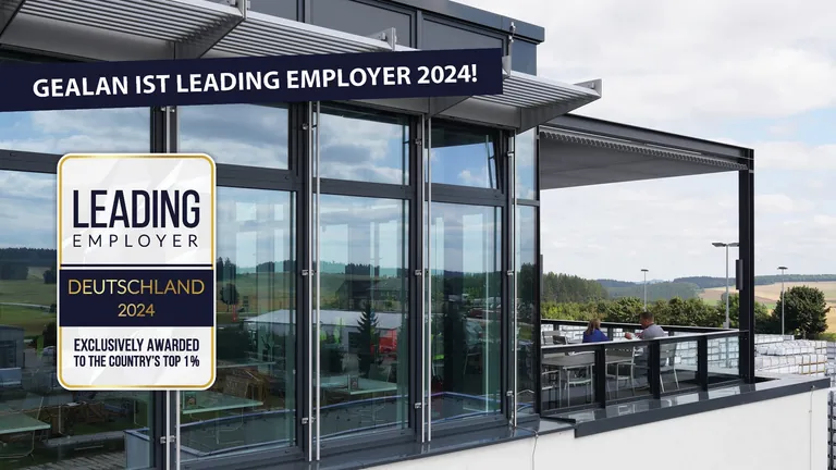 Gealan hat auch 2024 wieder die Auszeichnung als Leading Employer erhalten.