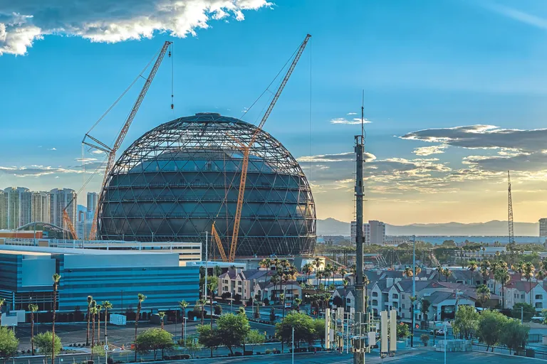 The Sphere: Das spektakul&auml;re Veranstaltungszentrum in der Casinostadt Las Vegas wurde Ende September 2023 er&ouml;ffnet.