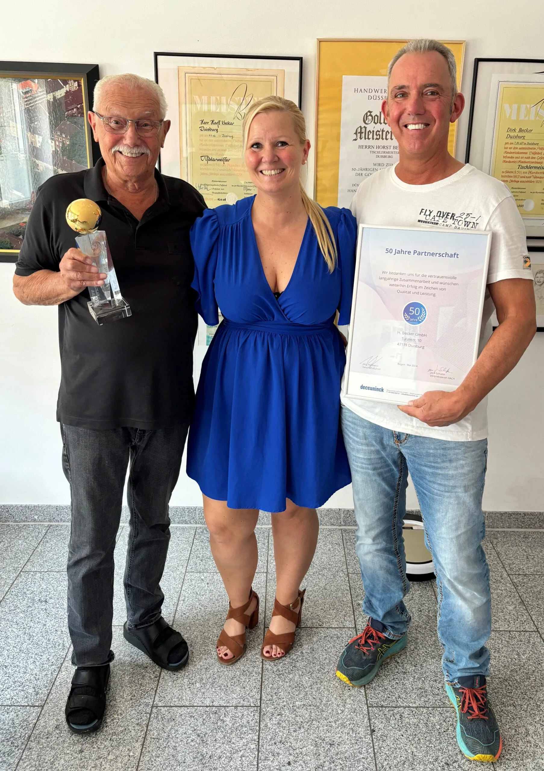 50 Jahre Deceuninck und Becker Fensterbau