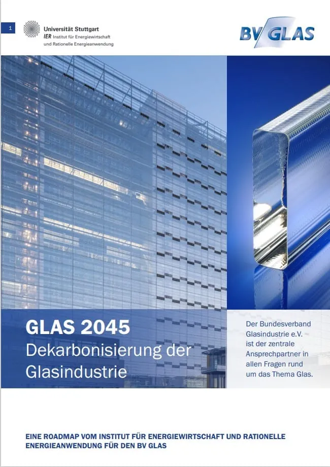 Leisin, Matthias; Radgen, Peter: Glas 2045 - Dekarbonisierung der Glasindustrie. IER, Universität Stuttgart, Studie im Auftrag des Bundesverband Glasindustrie e.V., Stuttgart, 2022