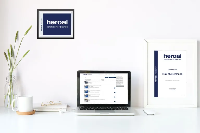 Mit dem Qualitätssiegel "Heroal zertifizierter Betrieb" weisen Betriebe umfangreiches Know-how im Bereich der Fertigung und Montage von Heroal Systemen nach.