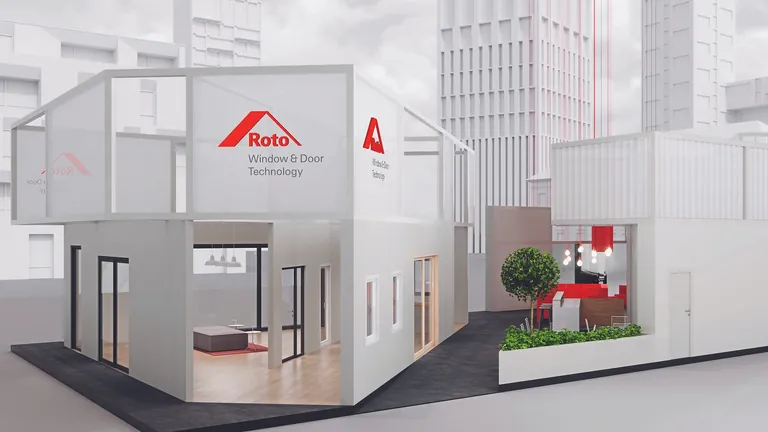Die Roto Frank Fenster- und Türtechnologie GmbH empfängt ihre Gäste zur Bau 2025 in der städtischen Kulisse der „Roto City“. Besucher erleben dort Beschlag-, Dichtungs- und Verglasungstechnologie für Fenster, Schiebe-Elemente und Eingangstüren in authentischen Raumsituationen für privates Wohnen und öffentliche Gebäude.
