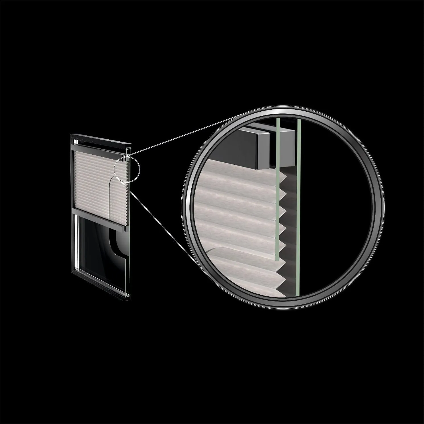 Isophon Glas: Neues Isolierglassystem mit integriertem Plissee