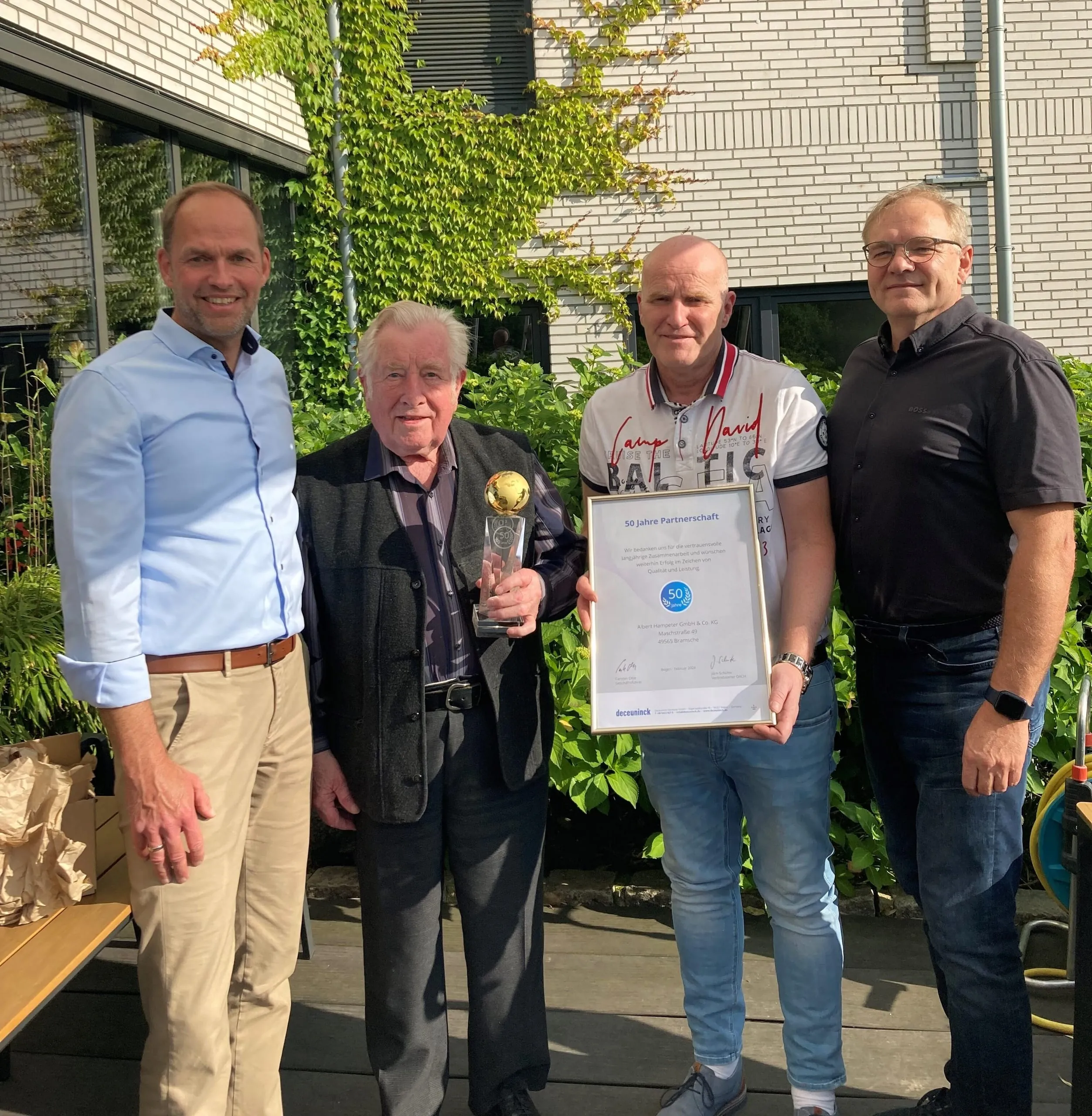 Deceuninck und Hampeter feiern 50. Jubiläum