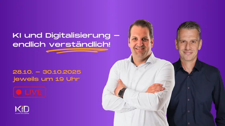 Das KID-Event richtet sich speziell an Handwerksunternehmer, die bisher wenig Ber&uuml;hrungspunkte mit KI und digitalen Technologien hatten, aber offen f&uuml;r Ver&auml;nderung sind.
