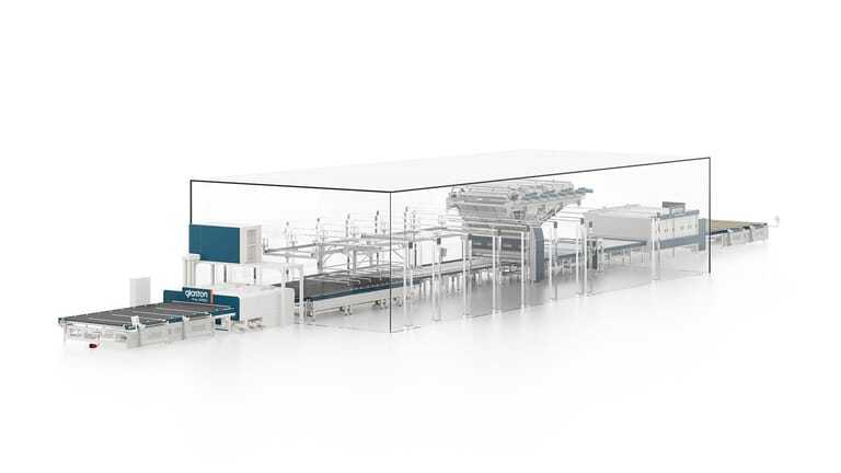 Die Glaston ProL Speed stellt mit vollautomatischem Glashandling, Folienplatzierung und Sandwichbeschnitt eine effiziente und zuverl&auml;ssige VSG-Verarbeitung sicher. 