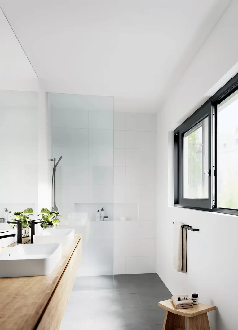 Der Schiebebeschlag Eco Slide Co eignet sich ideal für Badezimmer oder Küchen.