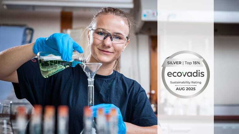 Hoppe verbesserte seine Nachhaltigkeitsbewertung deutlich und erhielt daf&uuml;r 2025 die Silbermedaille von Ecovadis.