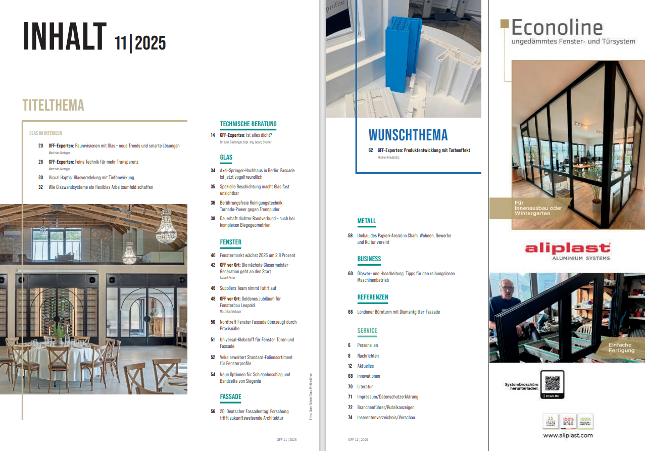 Das lesen Sie in der GFF-Novemberausgabe