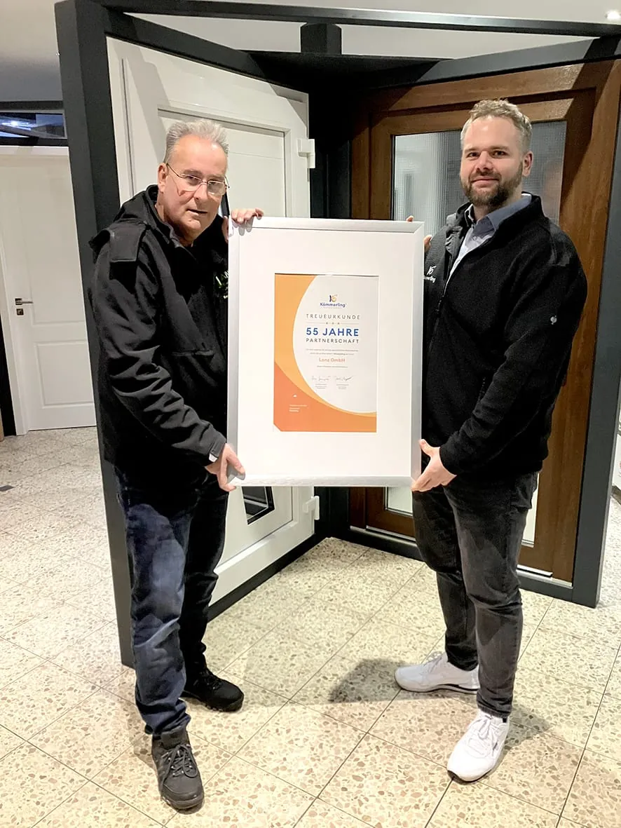 Kömmerling und Fensterbau Lanz feiern Jubiläum