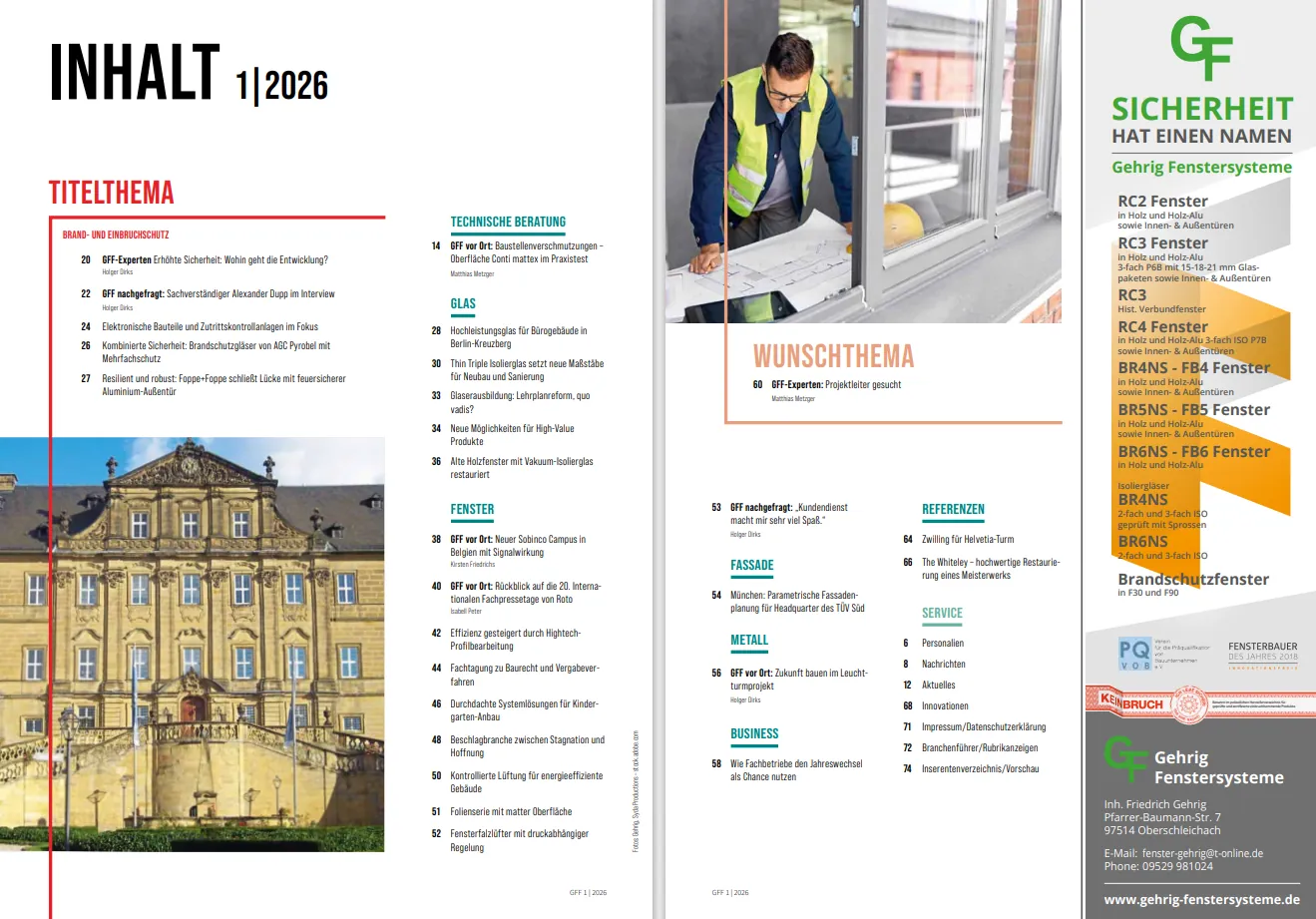 Mit diesen Themen startet GFF ins neue Jahr